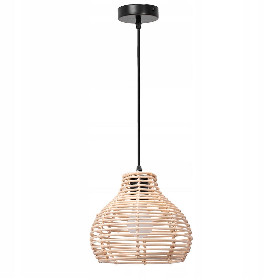 Lampa Wisząca Pleciona Bambusowa Natural Boho Xl