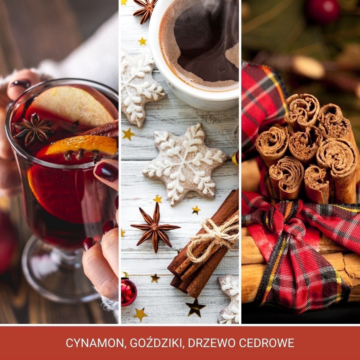 YC SIGNATURE – Świeca średnia SPARKLING CINNAMON