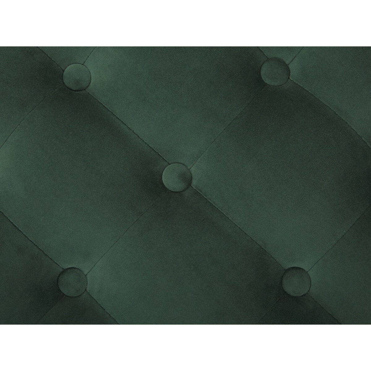 Puf welurowy ⌀ 55 cm ciemnozielony TAMPA