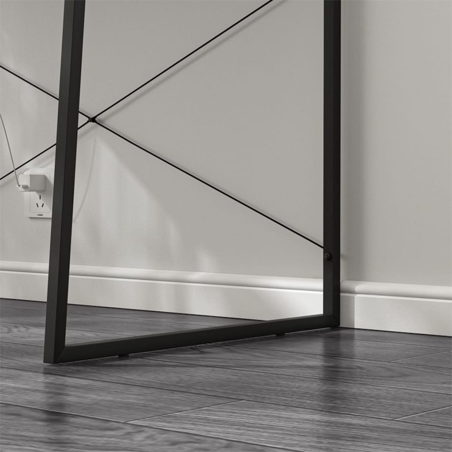 Biurko komputerowe nowoczesne industrialne vintage loft czarne 100 cm