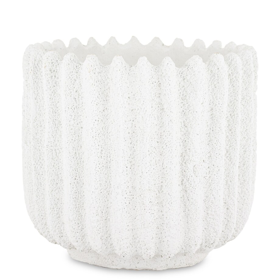 Osłonka cementowa 18x18,5x18,5 cm BAKULA-2 biała