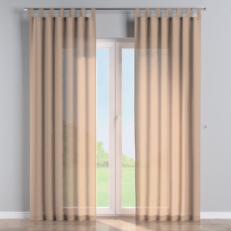 Zasłona na szelkach 1 szt. 130x245 herbaciany