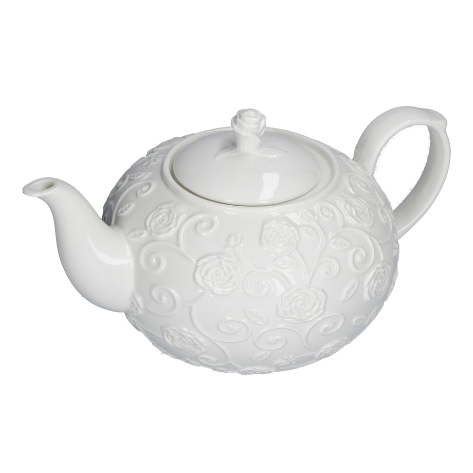 Imbryk do herbaty Florentina - Biały, 1.2 ltr