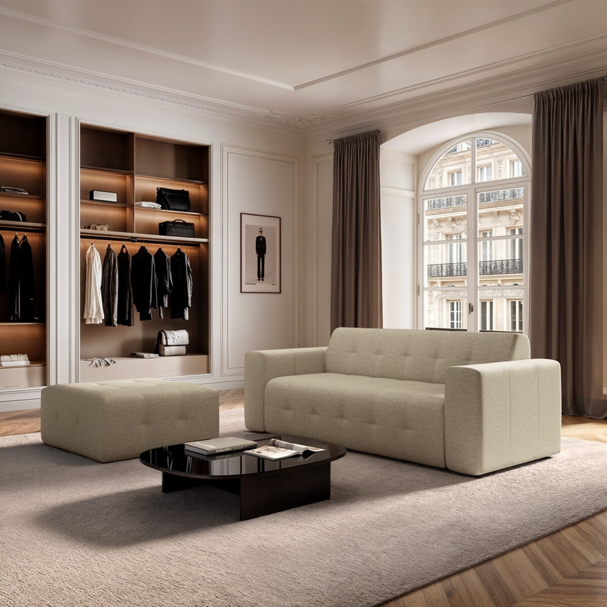 Sofa 3 osobowa Tuil beżowa