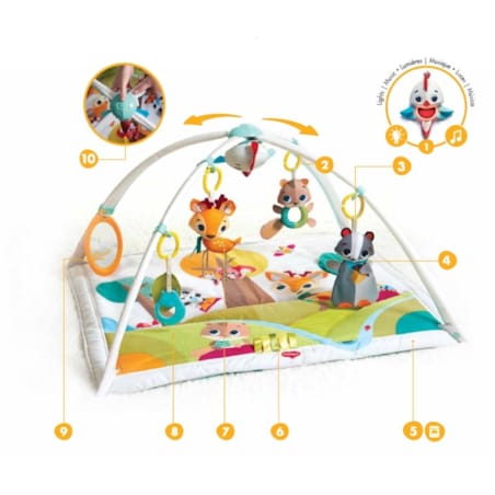 Gimnastyka/mata edukacyjna z pałąkami - Leśna Kraina