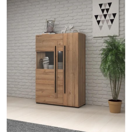 Komoda wysoka TULSA 2D 90 dąb