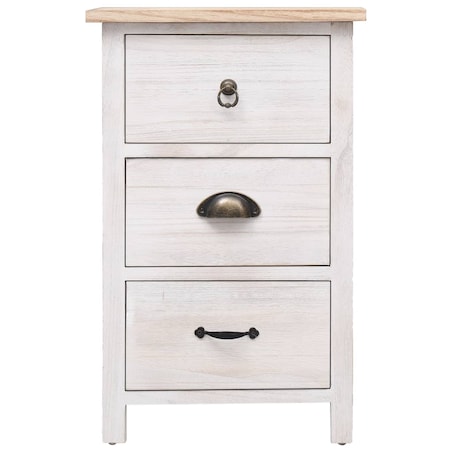 vidaXL Komoda, 35 x 25 x 57 cm, drewno paulownia