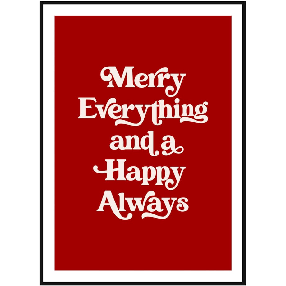 Poster Story, Plakat, Obraz - Merry Everything, wymiary 30 x 42 cm