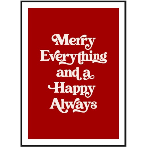 Poster Story, Plakat, Obraz - Merry Everything, wymiary 30 x 42 cm