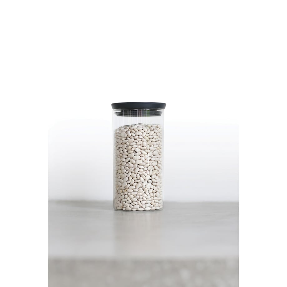 Pojemnik szklany szary 1,1l 298264