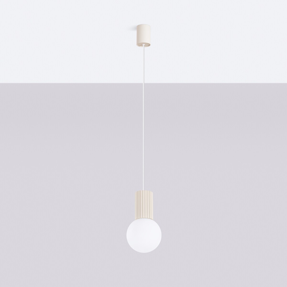 Lampa wisząca HALO 1 beżowa