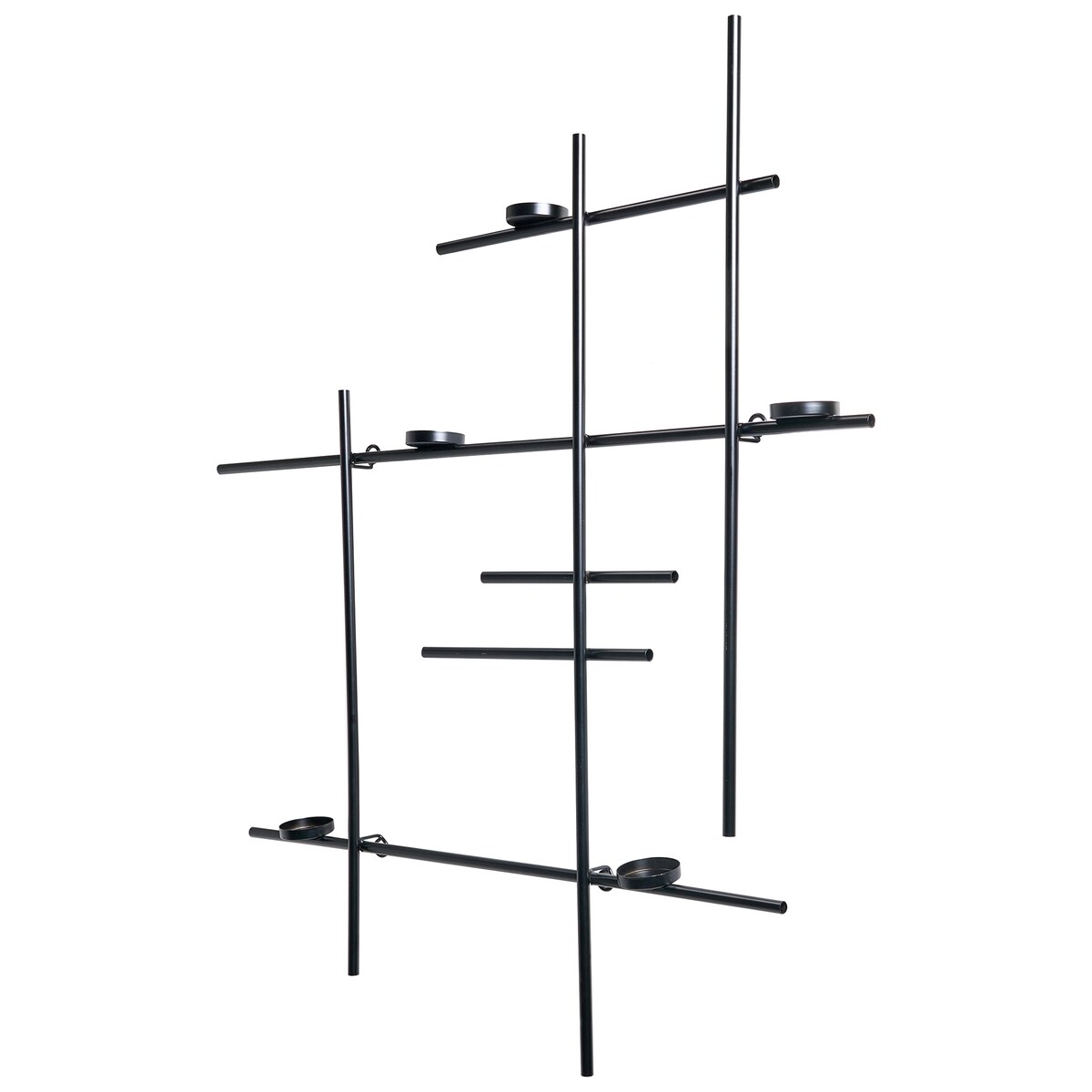 Świecznik wiszący PORTO 74 cm Czarny