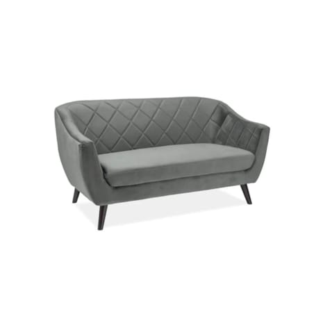 Sofa MOLLY 2 VELVET szara