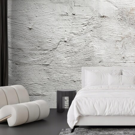 Fototapeta Pomalowana Na Bialo Tekstura Do Sypialni Salonu 250X175