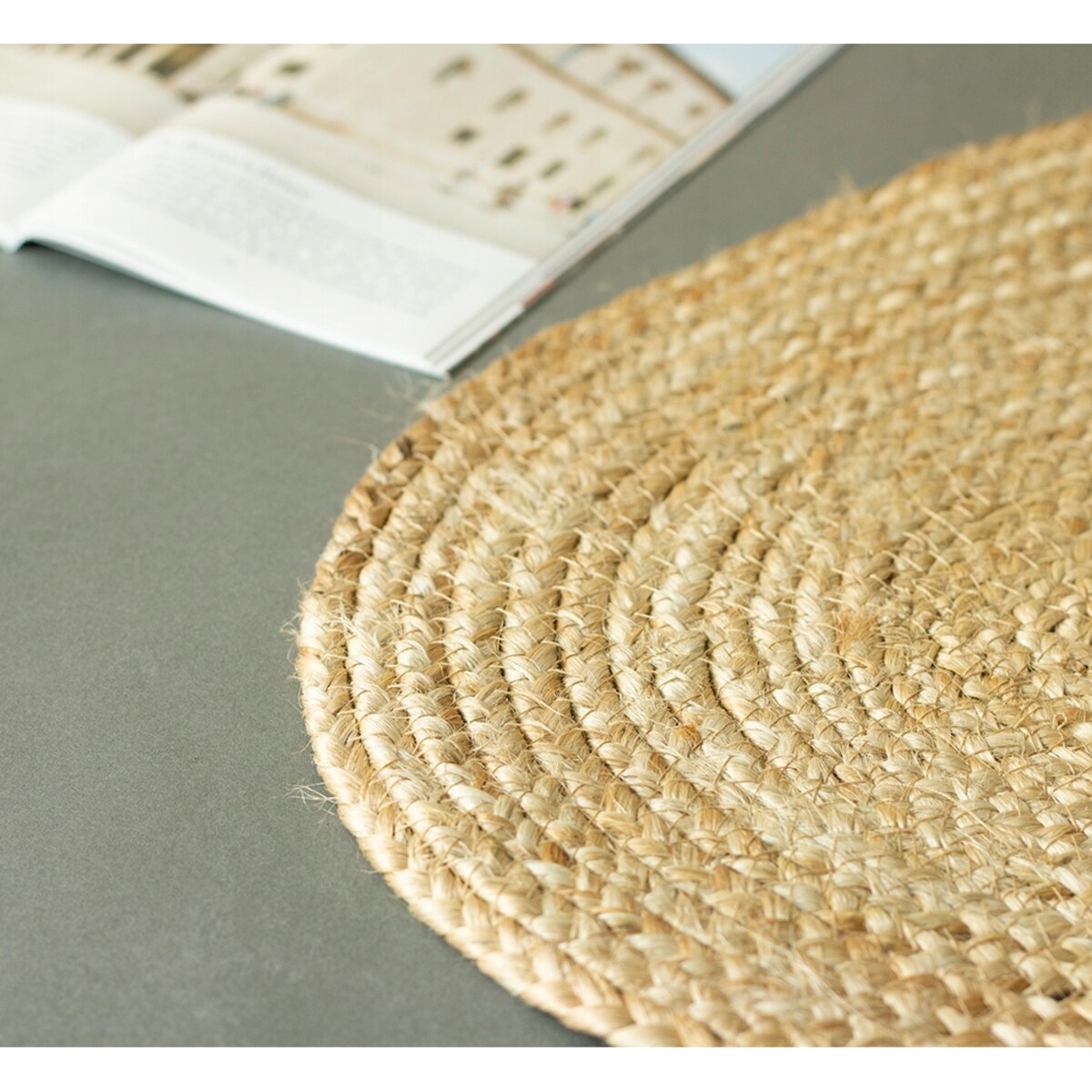 TABLET PODKŁADKA BOHO jutowa naturalna 44x34cm