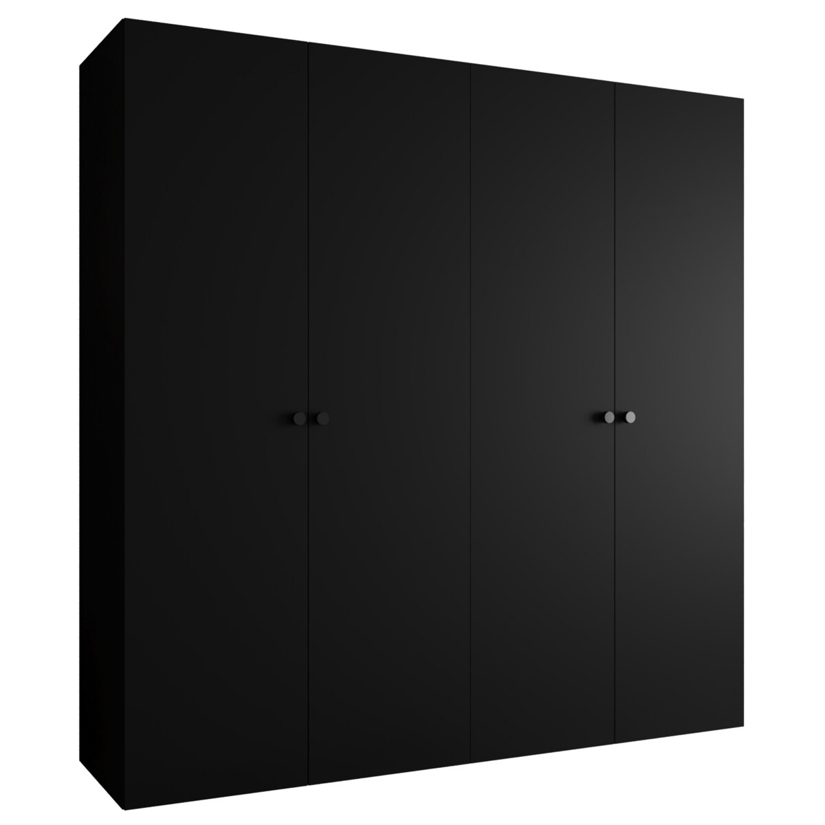 Szafa uchylna otwierana PARMA 1 200 wys. 202 cm Czarny + u. Czarny