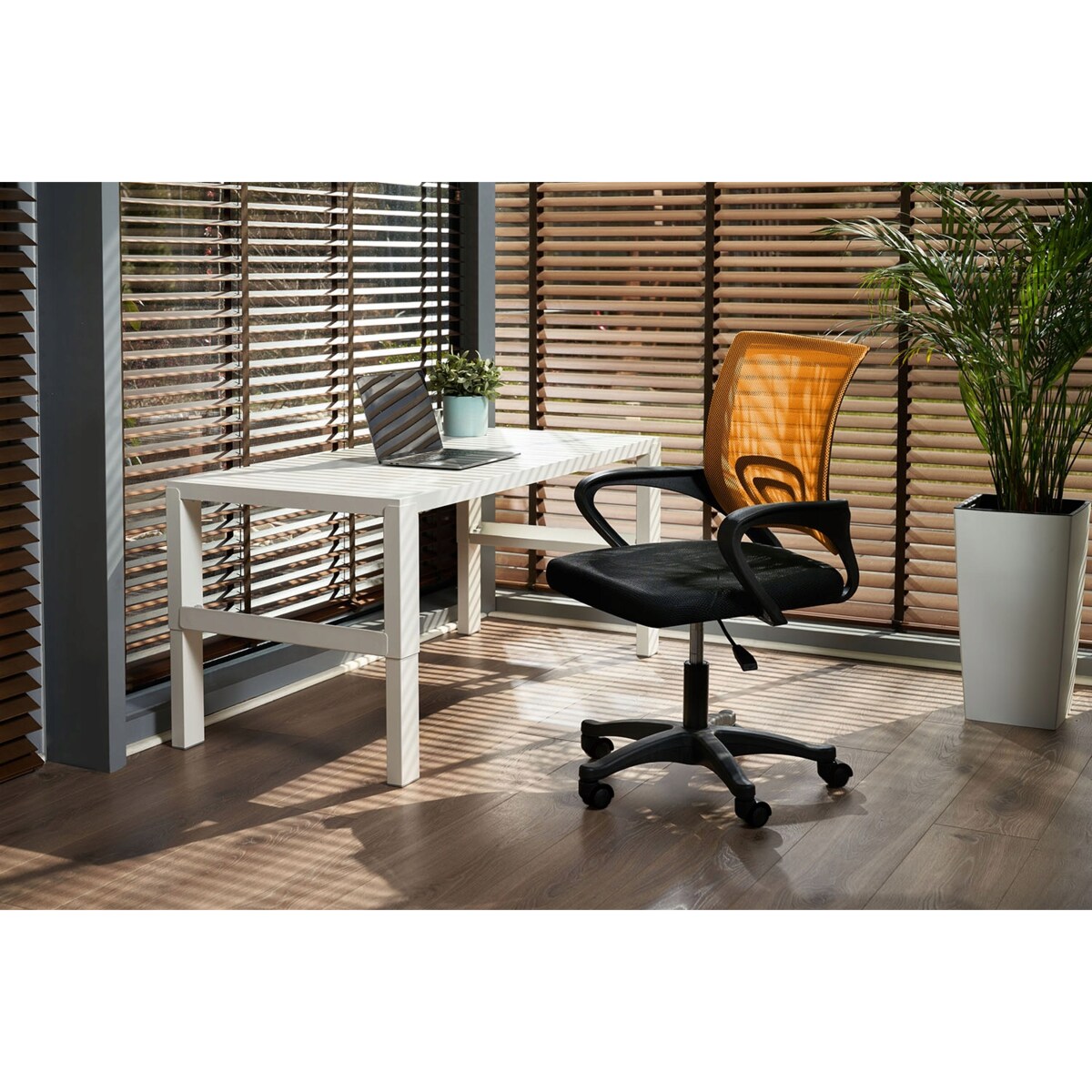 Krzesło biurowe profilowane SMART pomarańczowe