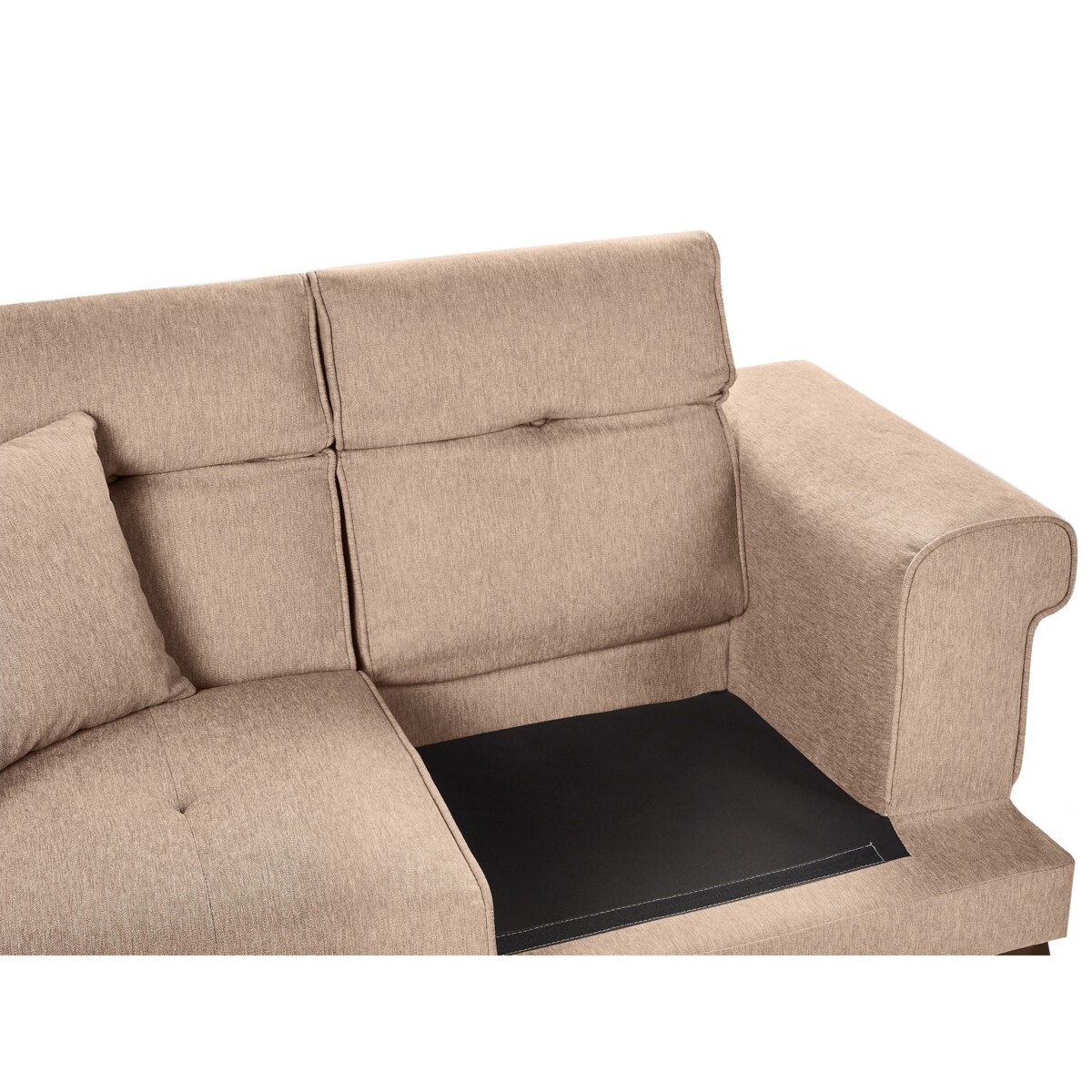 Sofa 2-osobowa jasnobrązowa SKIVE