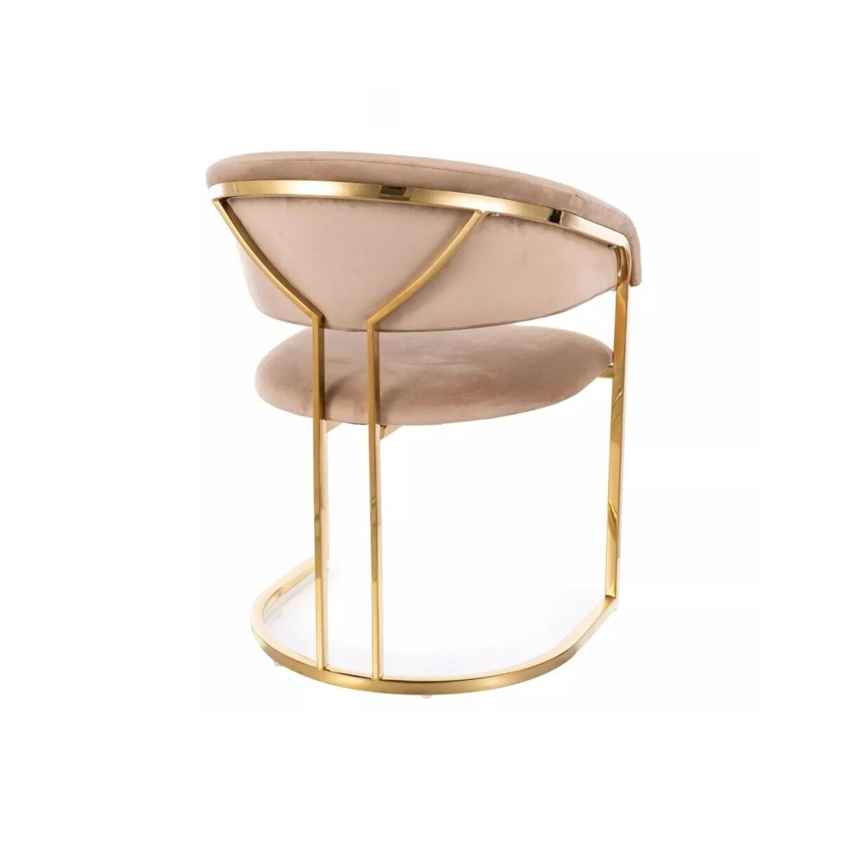 Krzesło tapicerowane TULIPE VELVET beżowe