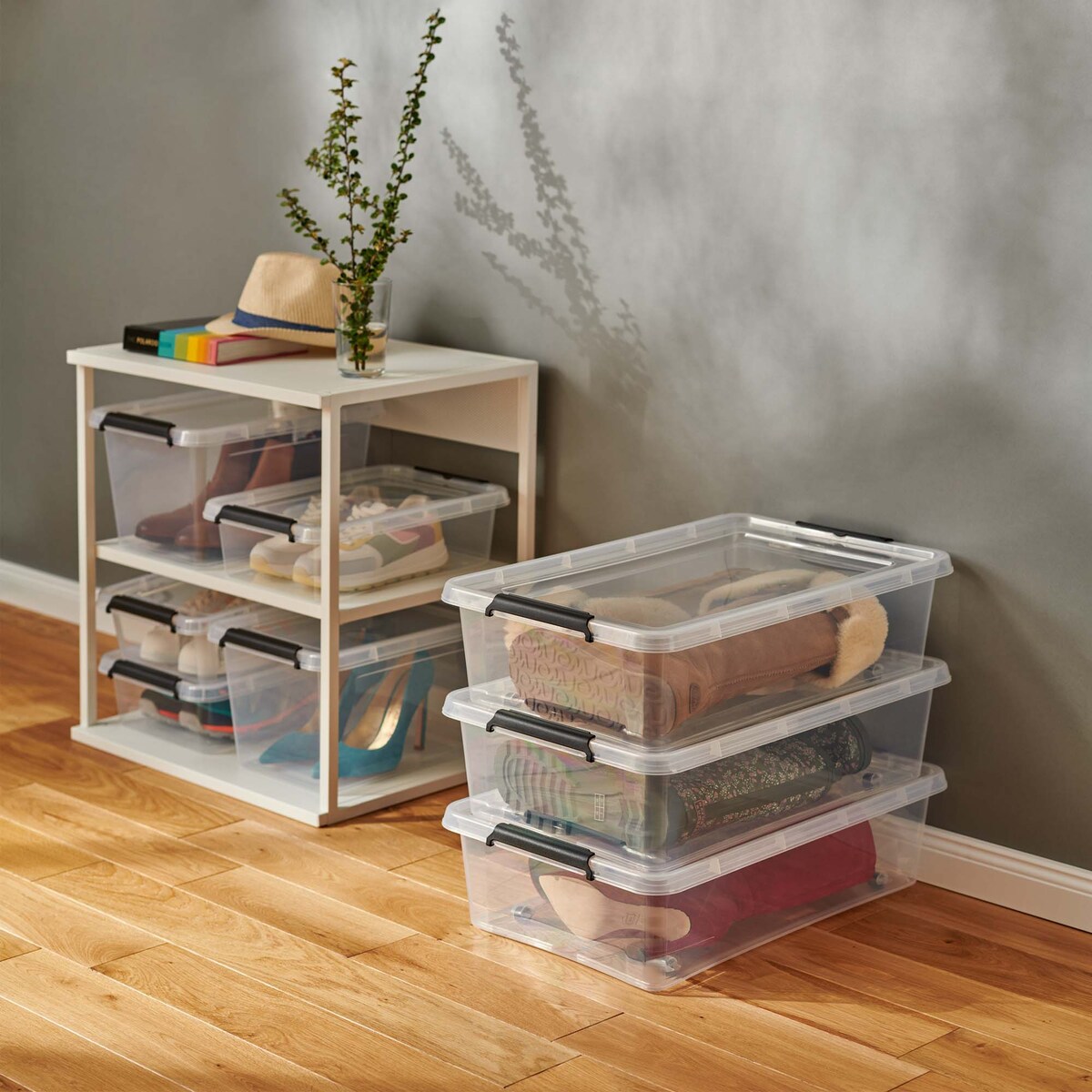 Pojemnik Plastikowy Pudełko Z Pokrywą Do Przechowywania Box Organizer 6L