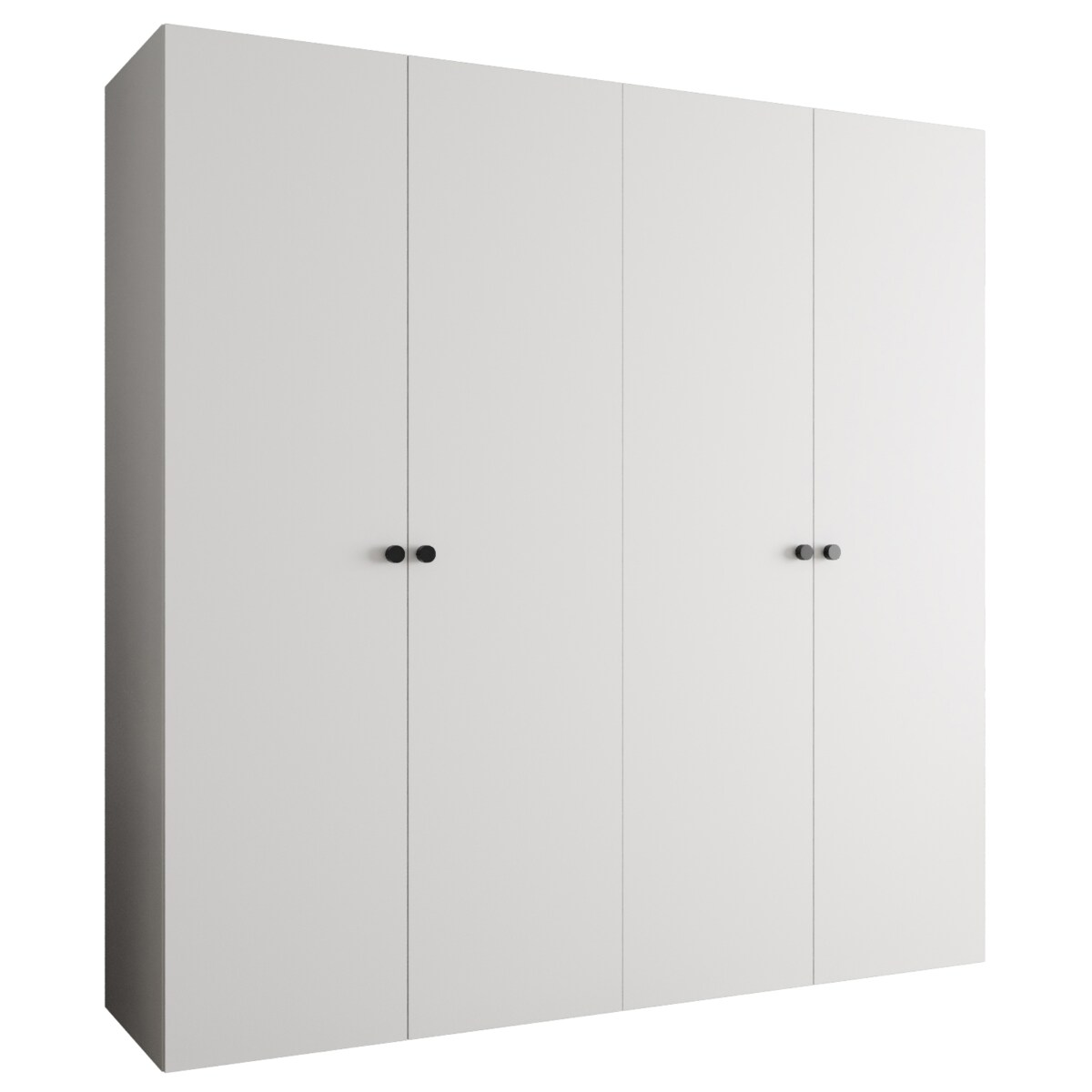 Szafa uchylna otwierana PARMA 1 200 wys. 202 cm Biały + u. Czarny