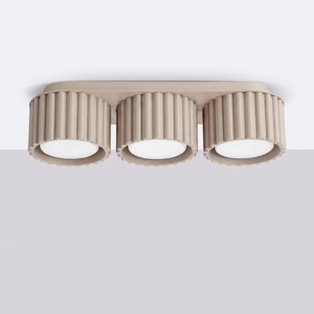 Plafon AURA 3 taupe Gx53