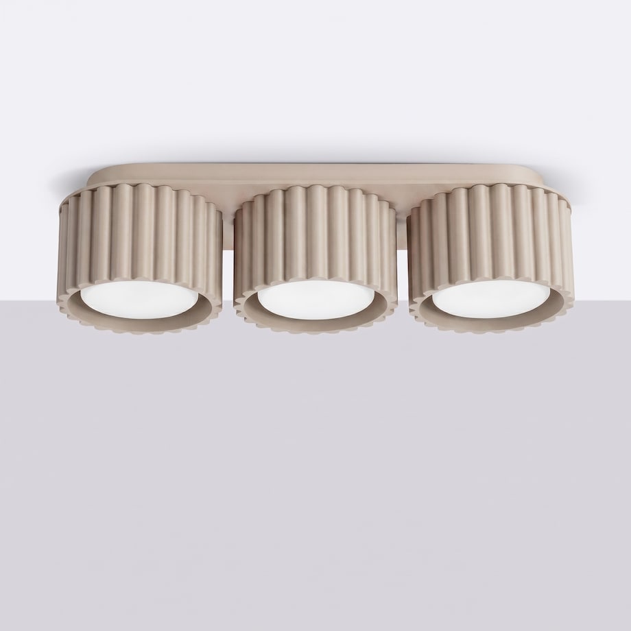 Plafon AURA 3 taupe Gx53