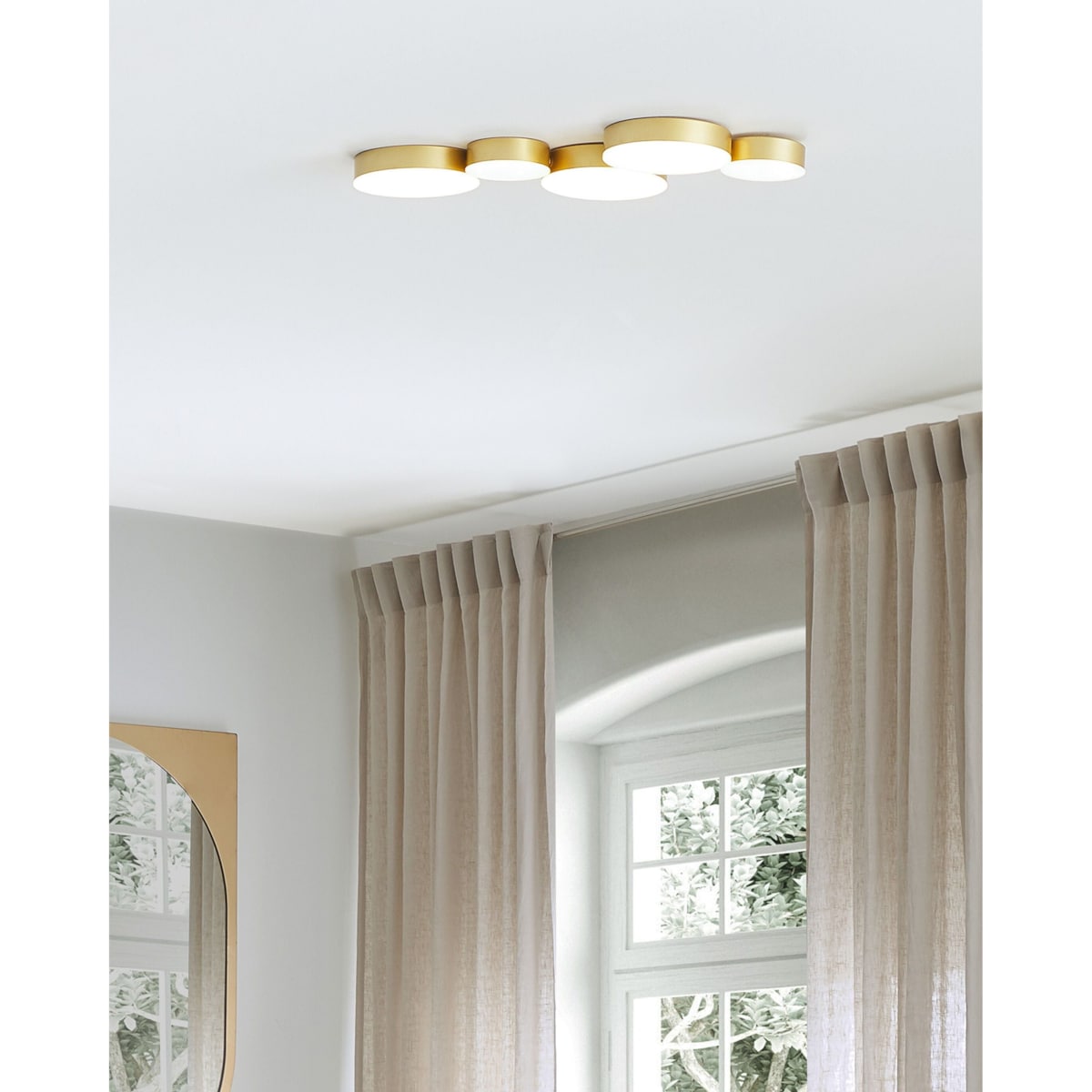 Lampa sufitowa LED LUGA Metal Złoty