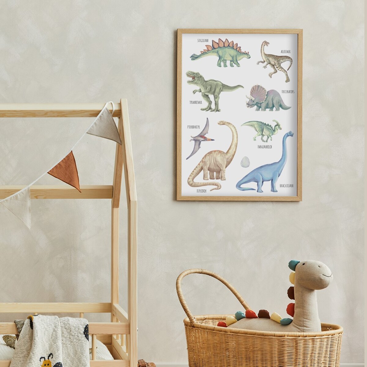 Plakat dla dzieci Dinozaury 50x70