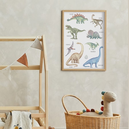 Plakat dla dzieci Dinozaury 50x70