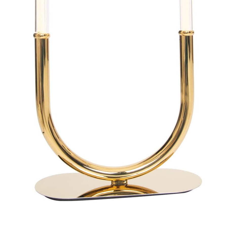 Biurkowa lampka industrialna OLIVIA T0045D Maxlight LED 15W 3000K elipsa złota biała