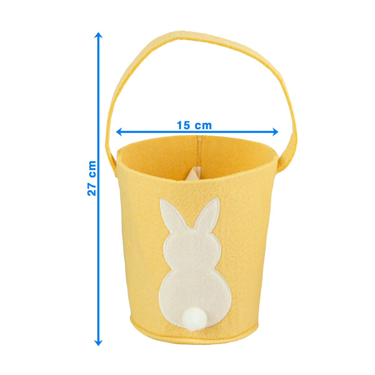 Koszyk Koszyczek Filcowy Wielkanocny Na Jajka Pisanki Dekoracja Ozdoba Z Zajączkiem Pomarańczowy