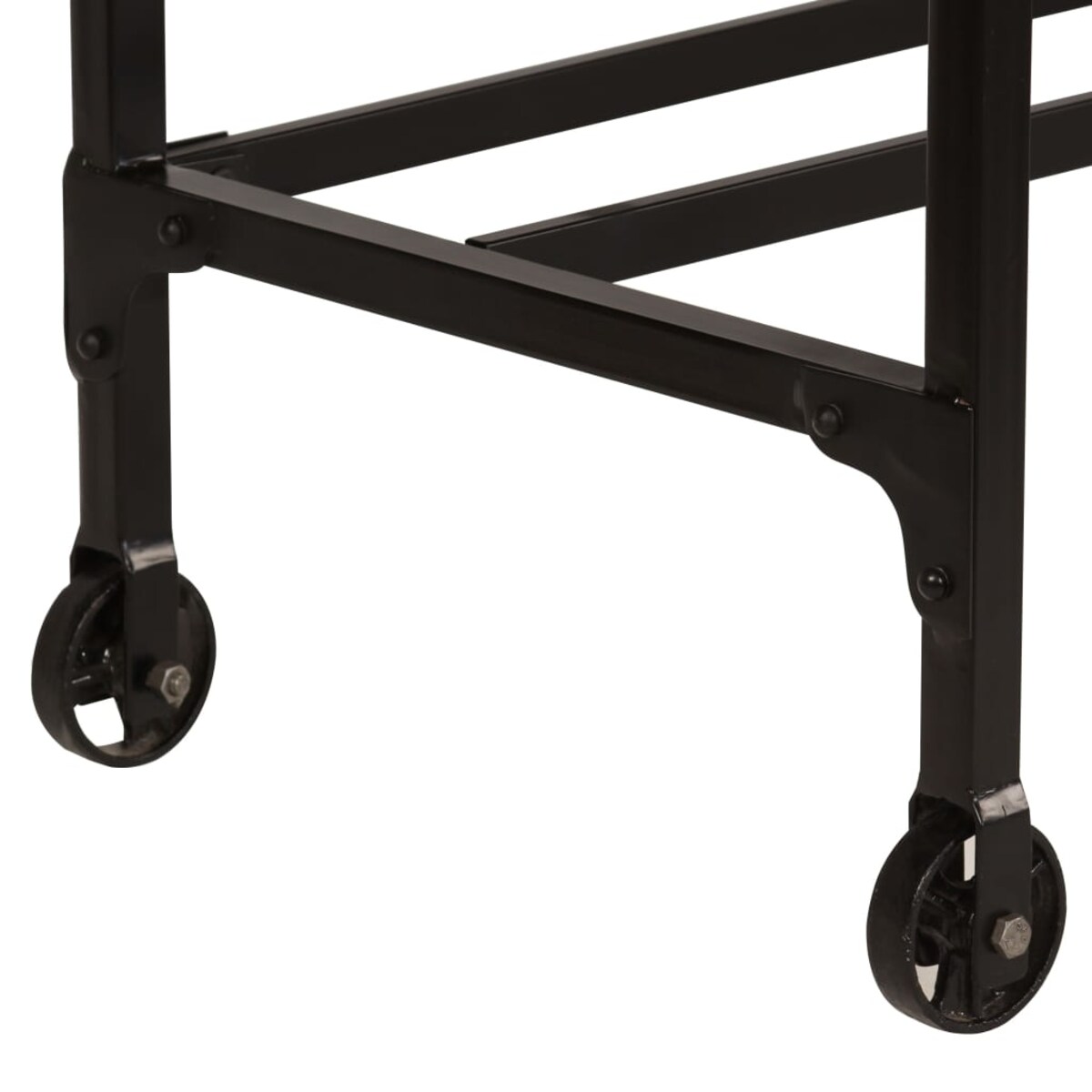 vidaXL Biurko ze składanym taboretem, lite drewno mango, 115x50x76 cm