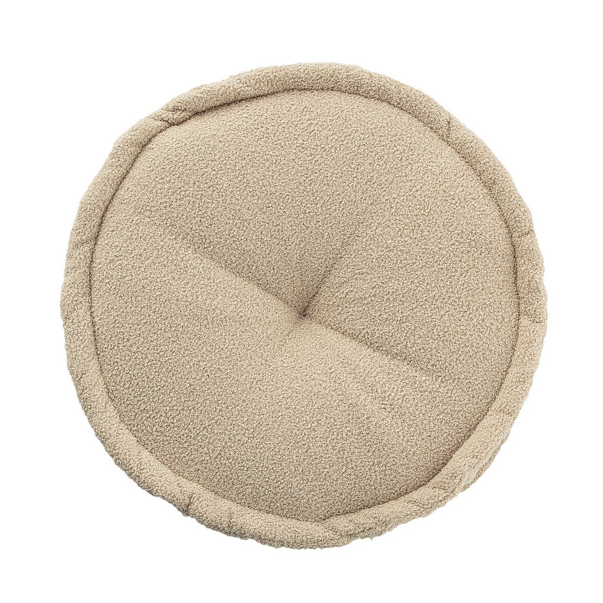 Puf francuski, jasny beż, 50x13cm, Boucle