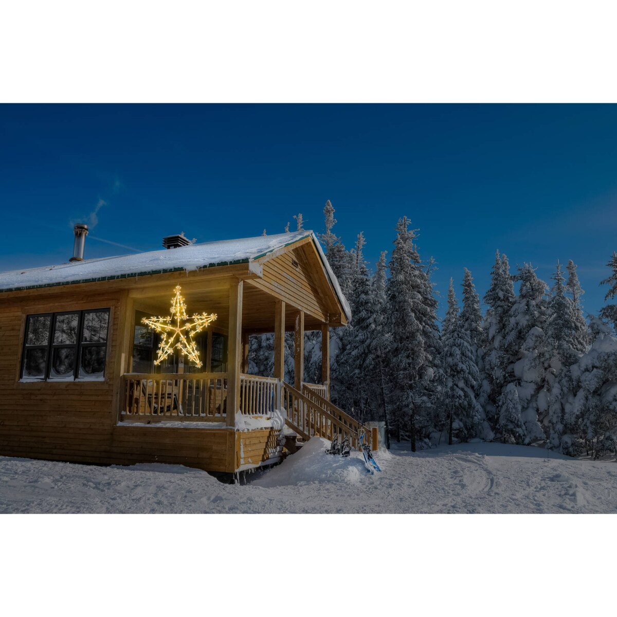 Oświetlenie świąteczne w kształcie gwiazdy, 80 cm, 320 lampek LED