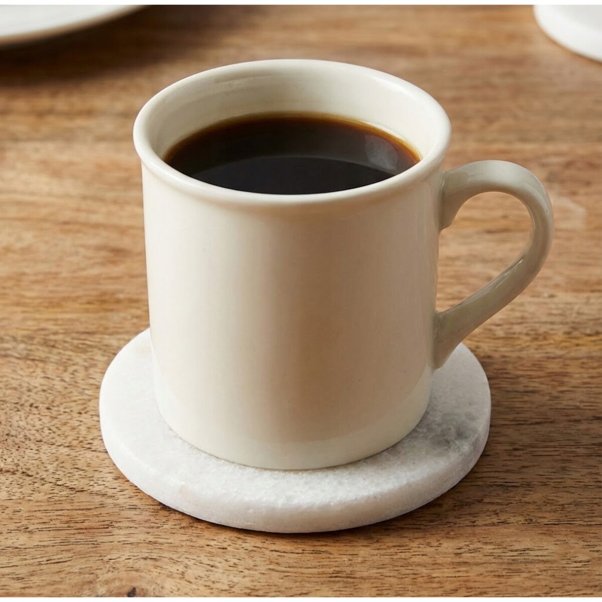 PODSTAWKI POD KUBEK KUBKI MARMUROWA BIAŁA DEKORACYJNA ZESTAW PODSTAWKA 4SZT