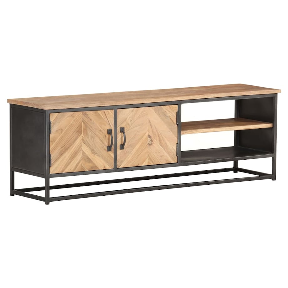 vidaXL Szafka pod TV, 120x30x40 cm, lite drewno akacjowe