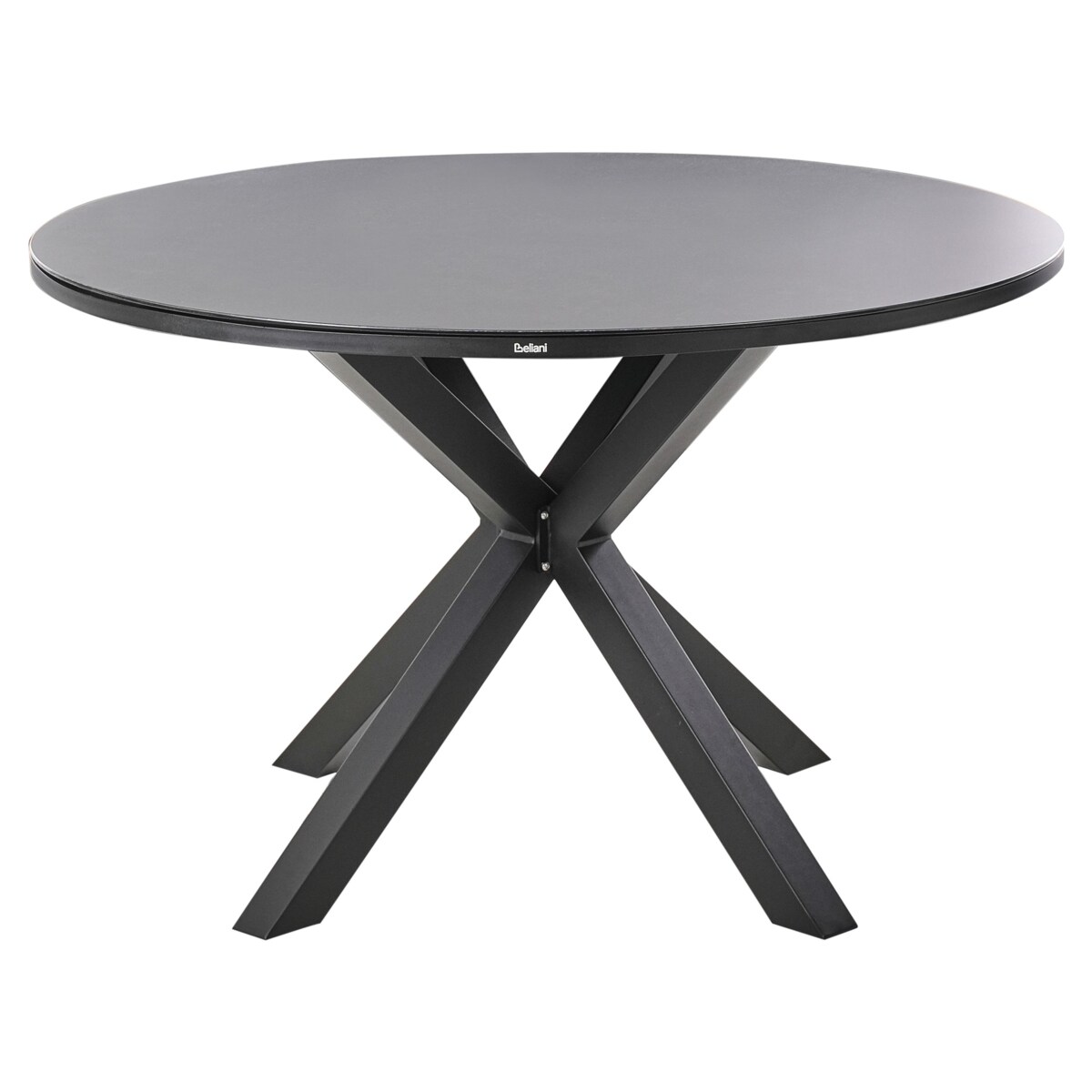 Zestaw ogrodowy dla 4 osób MALETTO/TAVIANO z poduszkami Metal Czarny