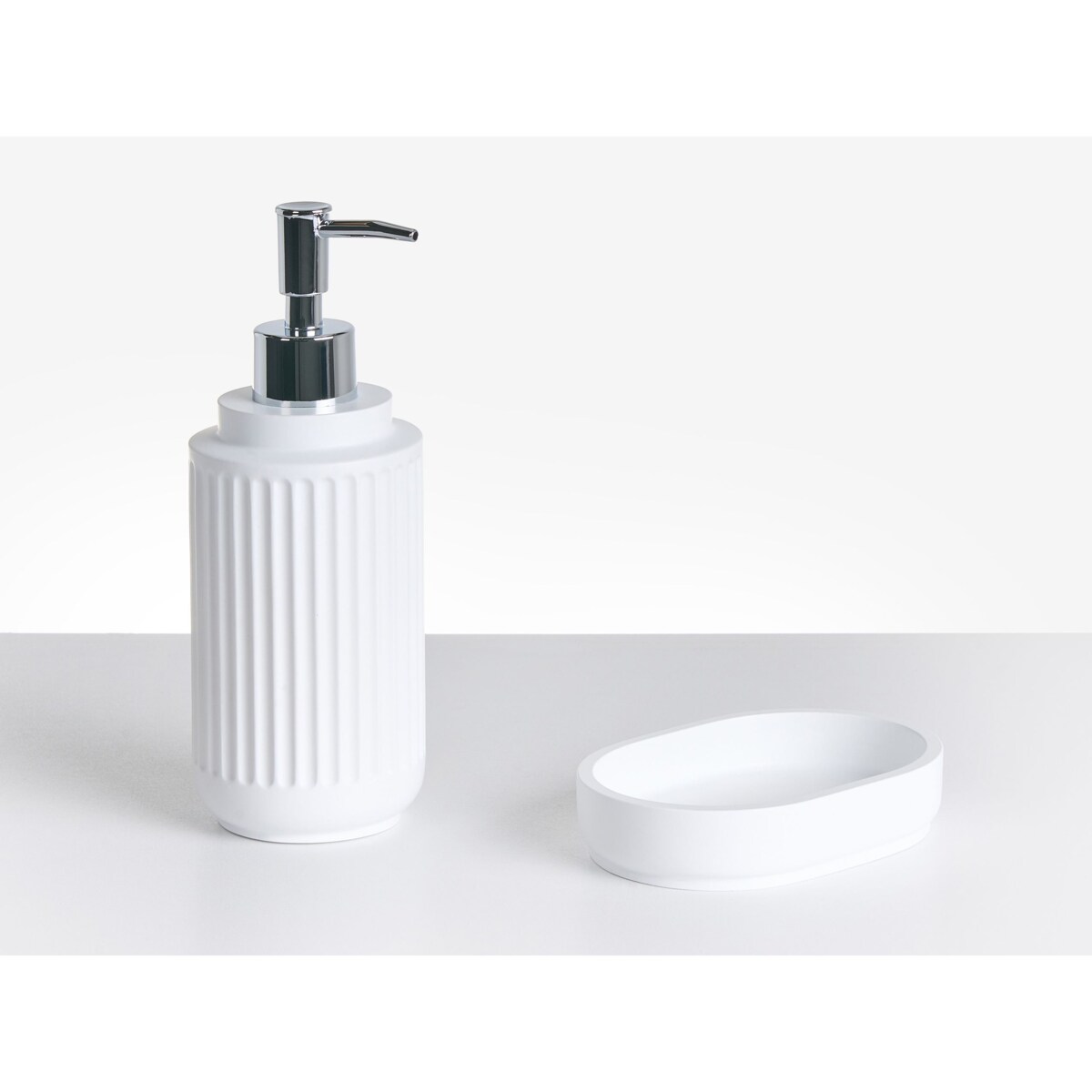 Zestaw akcesoriów łazienkowych 5 elementów HUARMEY Biały