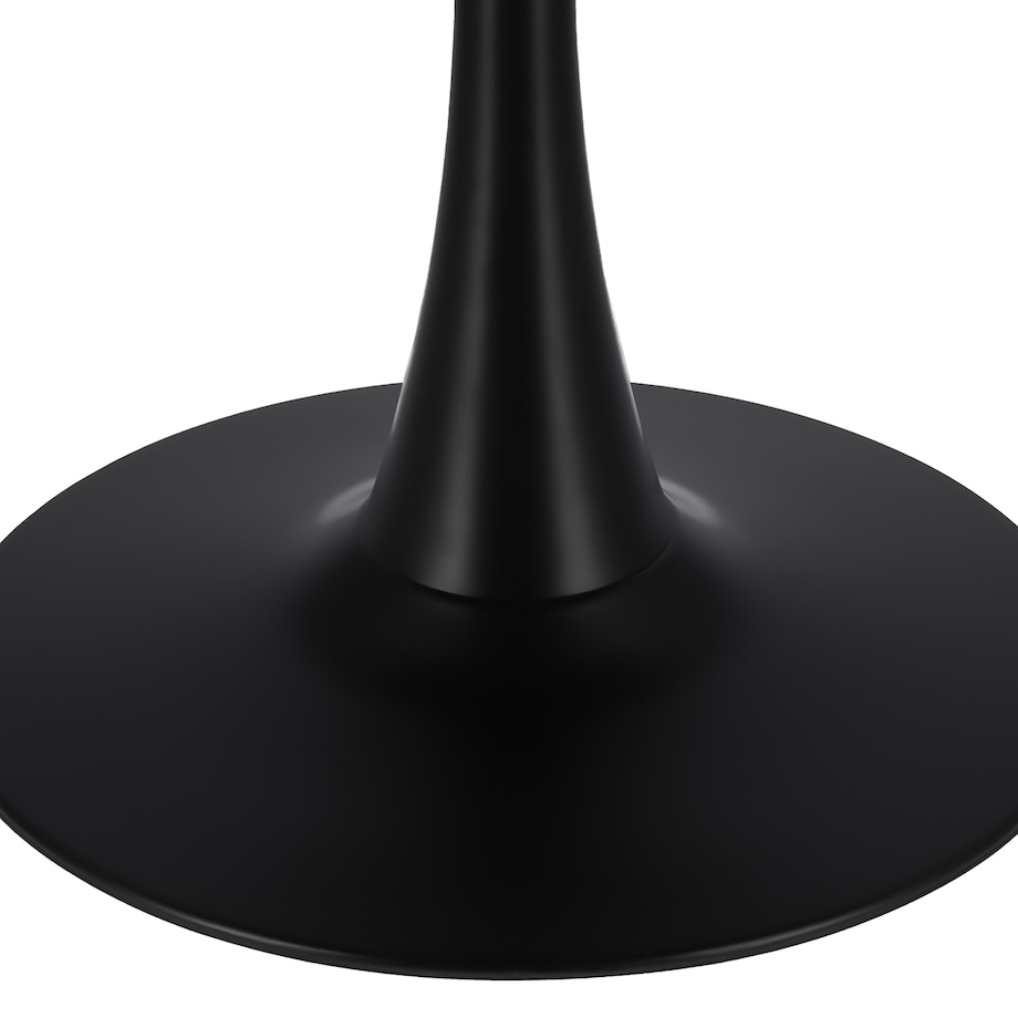 Nowoczesny Czarny Okrągły Stół Do Salonu Jadalni Kuchni