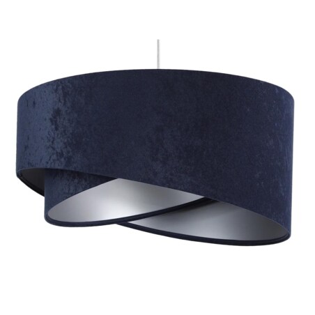 Lampa wisząca GEMSTONE granatowa/srebrna