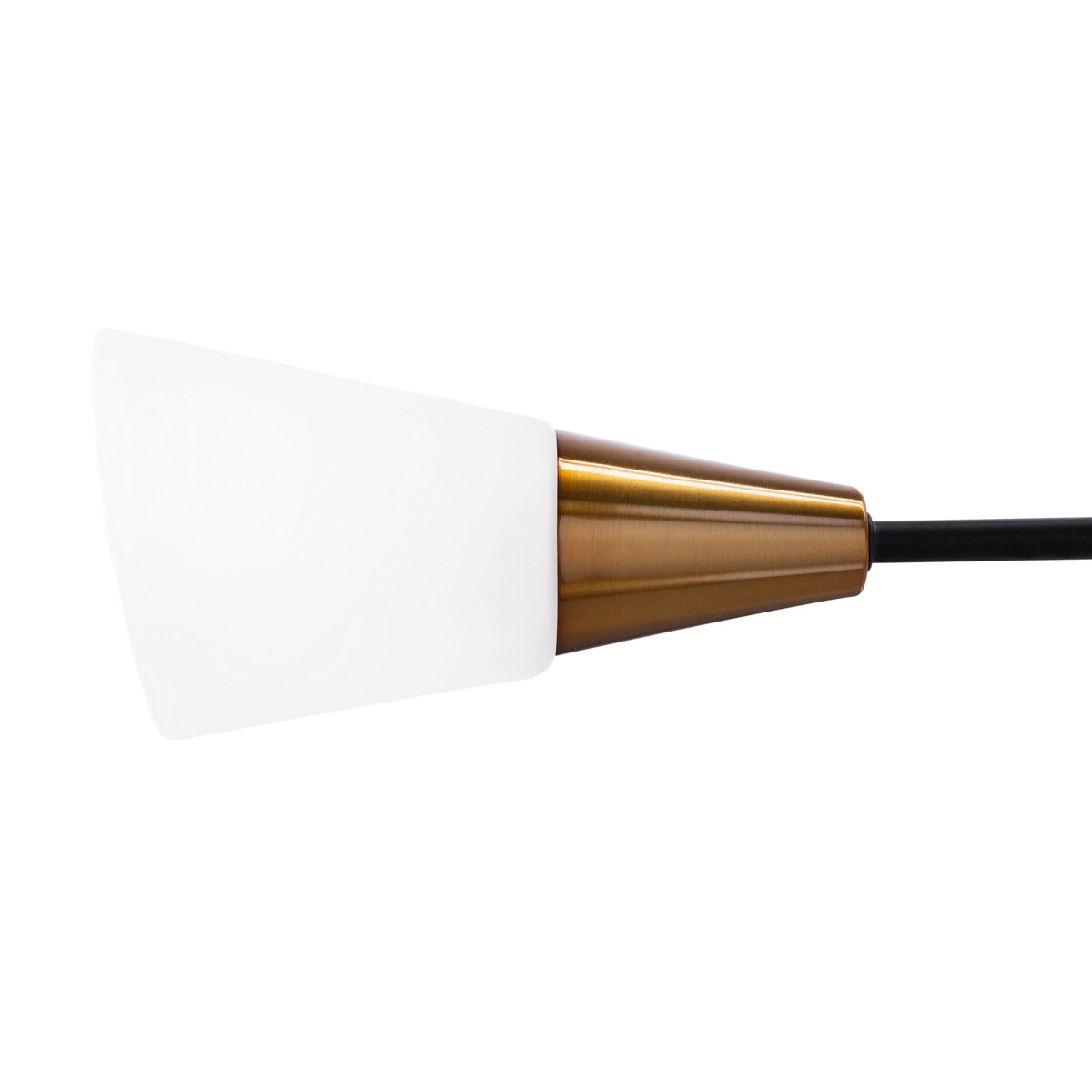 Lampa wisząca 6-punktowa szklana biało-złota AROYO VI
