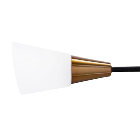 Lampa wisząca 6-punktowa szklana biało-złota AROYO VI