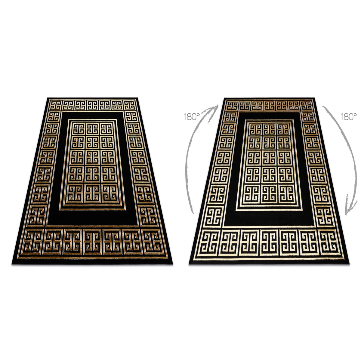 Dywan ALLURE 1968 Grecki klucz, ramka - 140x190 cm