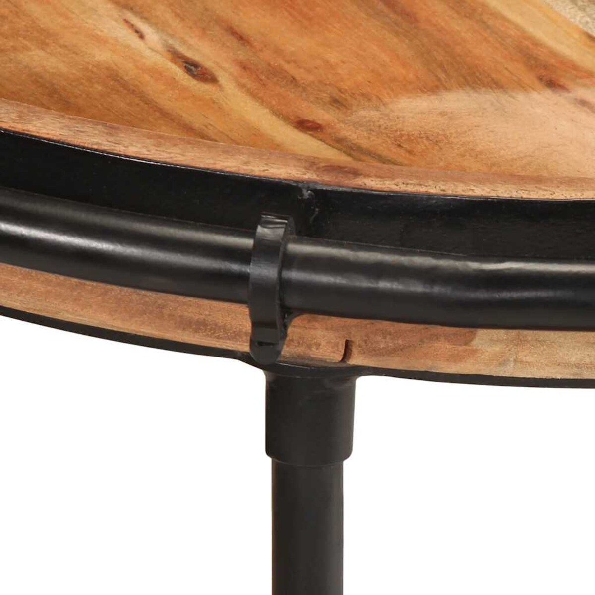 vidaXL Stolik pomocniczy Ø55x60 cm Drewno lite Akacja