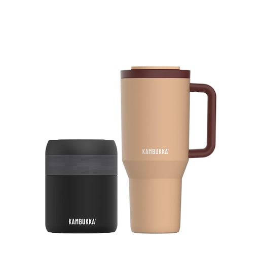 Kambukka kubek termiczny Rio 950ml + lunchbox Bora 600ml Zestaw Drink cold