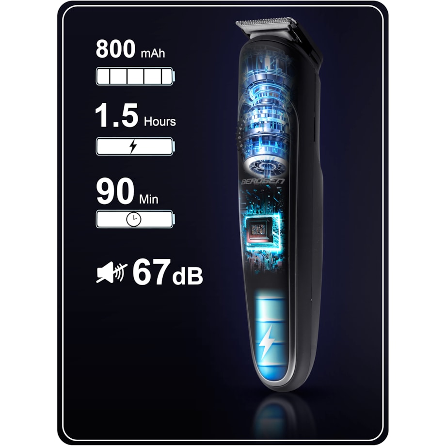 Trymer maszynka do włosów golarka do brody 6w1 Berdsen