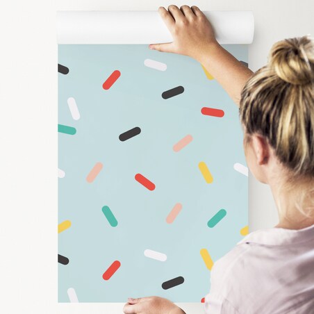 Tapeta Dla Dzieci KOLOROWE Wzorki