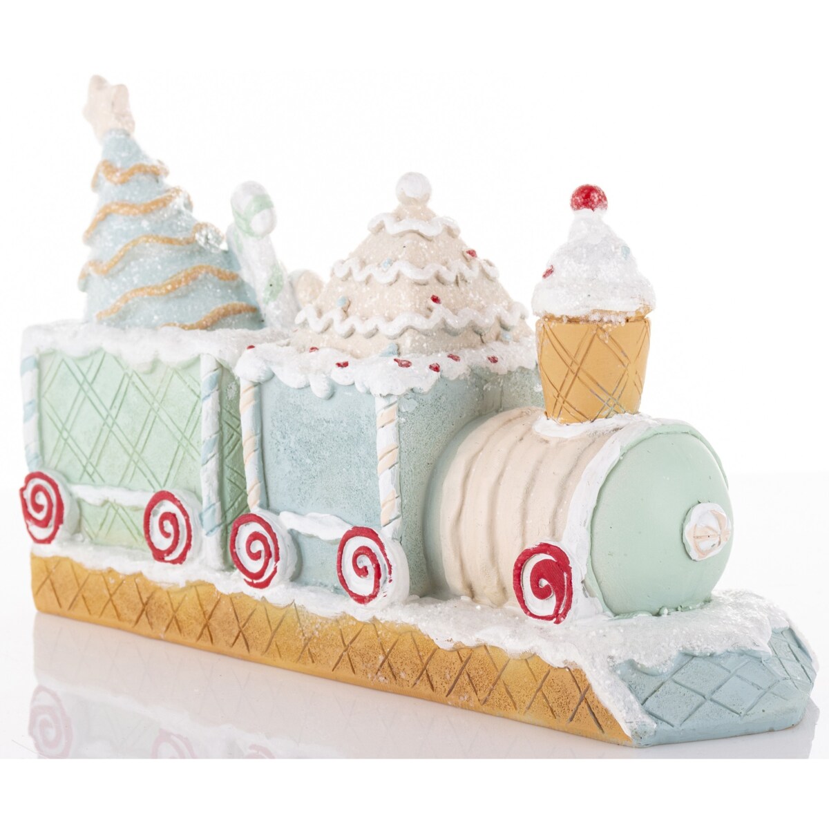 Dekoracja - pociąg ciasteczkowy 15x24x7,5 cm SPAGNA