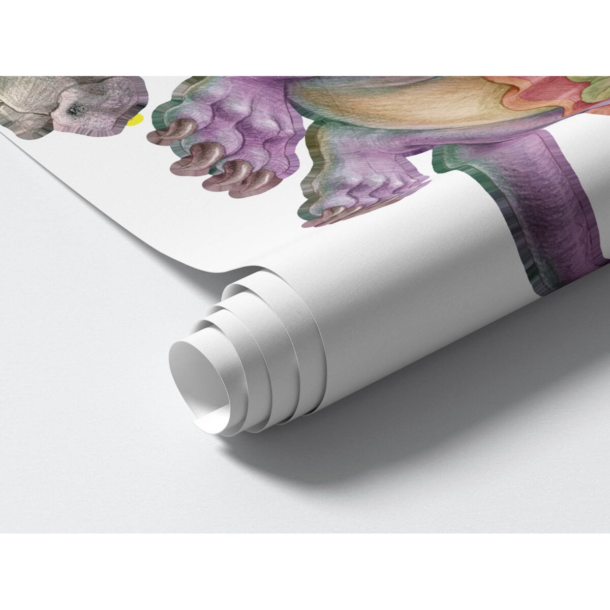 Zestaw naklejek na ścianę, Rodzina smoków, 60cm